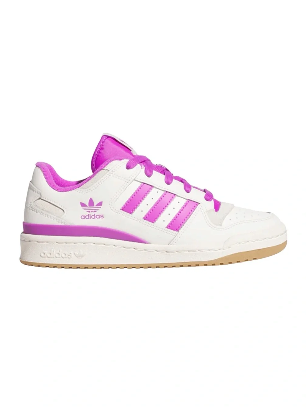 Adidas Originals Forum Low CL W Sneakers Cloud White Purple JR0474 NWT